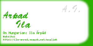 arpad ila business card